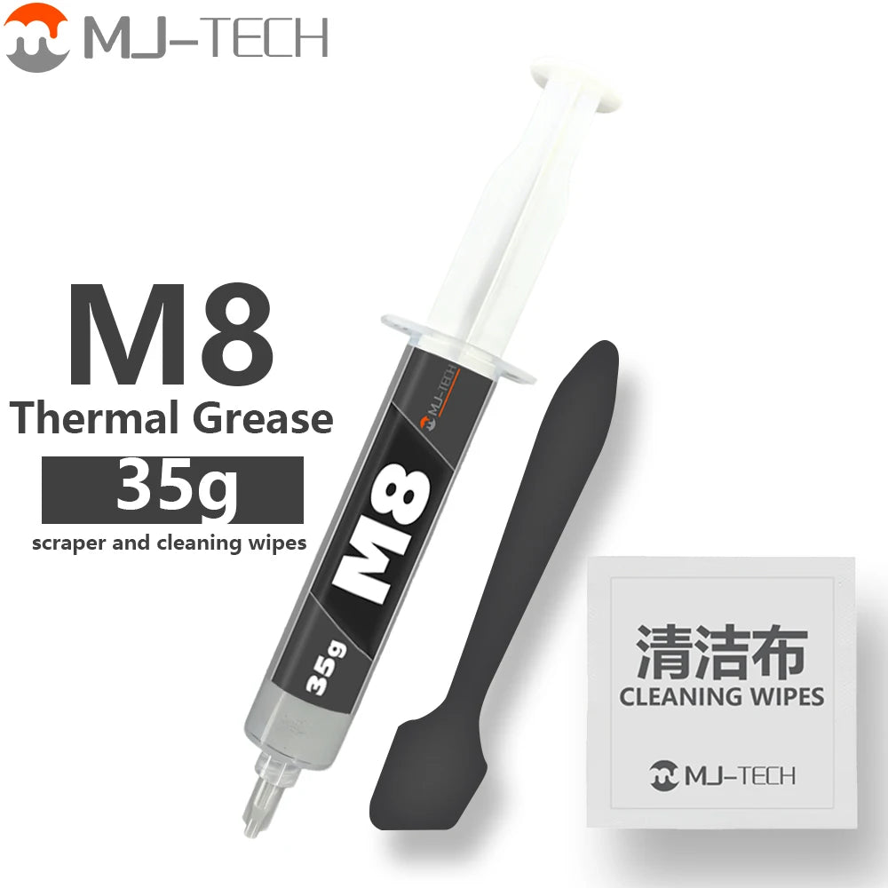 MJ-TECH M8 8W/mK Thermal Grease 4g/35g CPU GPU Cooling Thermal Paste for Laptops & Game Consoles