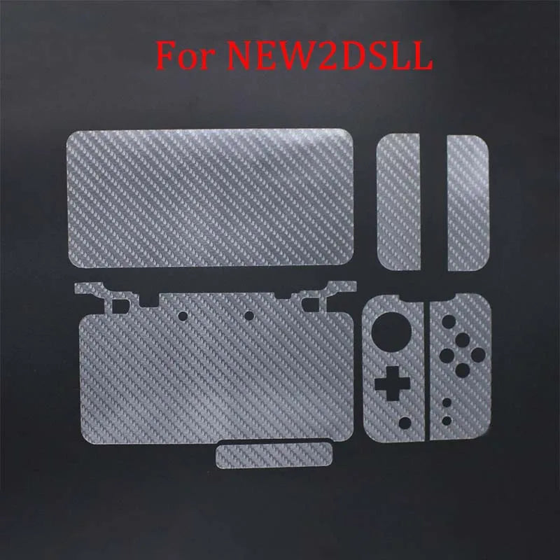For 2DS/3DS/NEW2DSXL/NEW3DSXL LL For NDS NDSI NDSL Controller Transparent Skin Carbon Fiber Protective Film Stickers Accessories