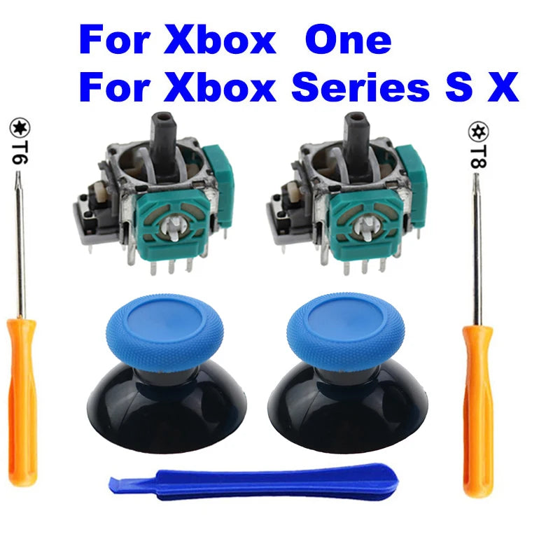 2 PCS 3D Analog Joystick Stick Sensor Module Potentiometers & ThumbStick for XBox One S X Series Controller