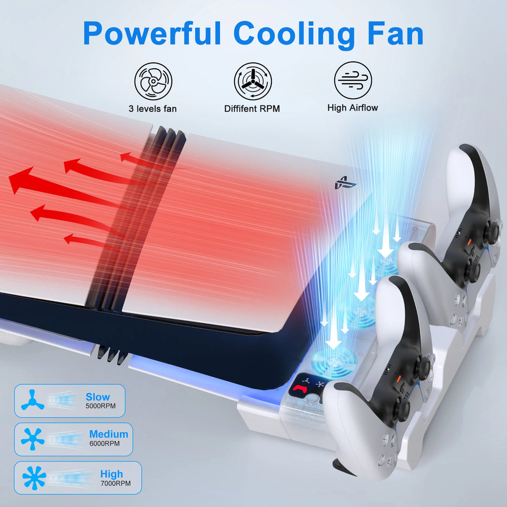 Horizontal Cooling Stand with Controller Charging Station fo