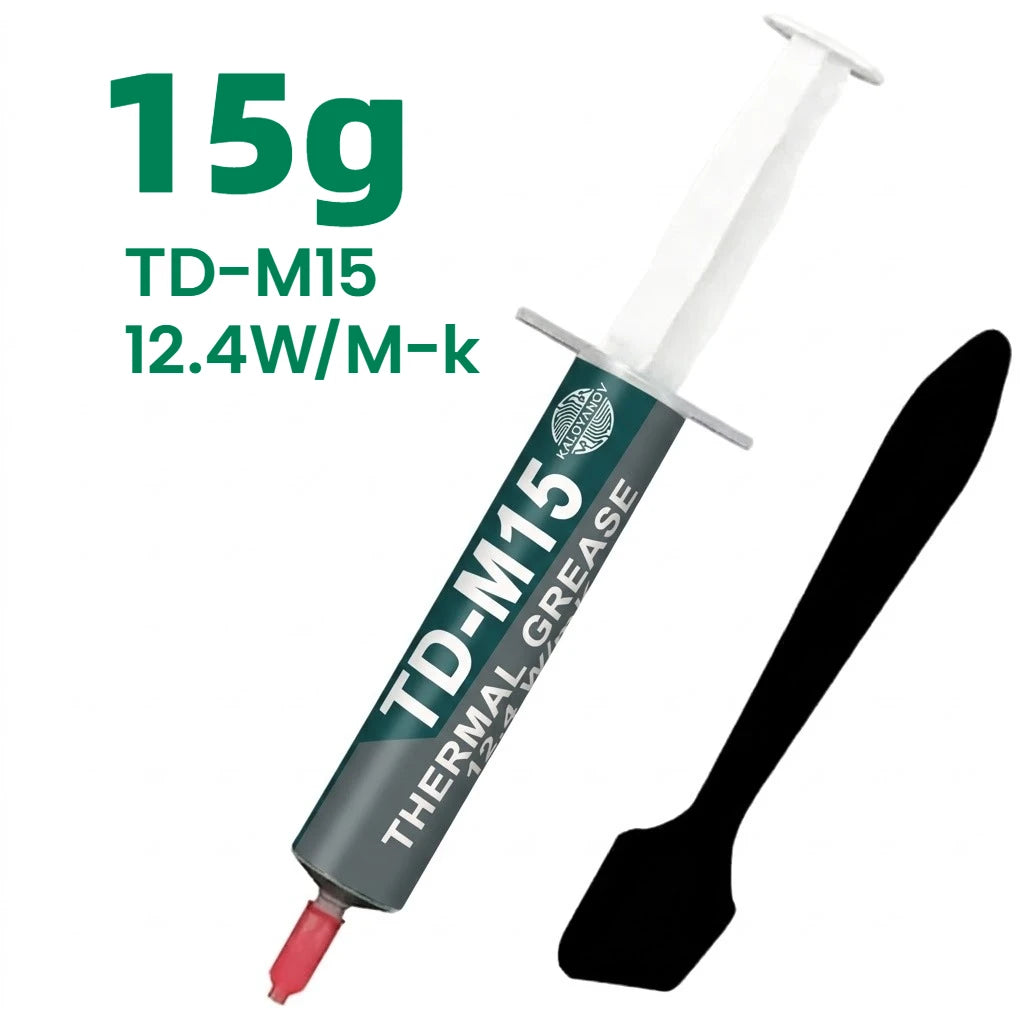 12.4W/mK High Conductivity Thermal Paste Grease with Spatula for CPU GPU Laptop PS5 Gaming PC Processor Heatsink Cooling Kit