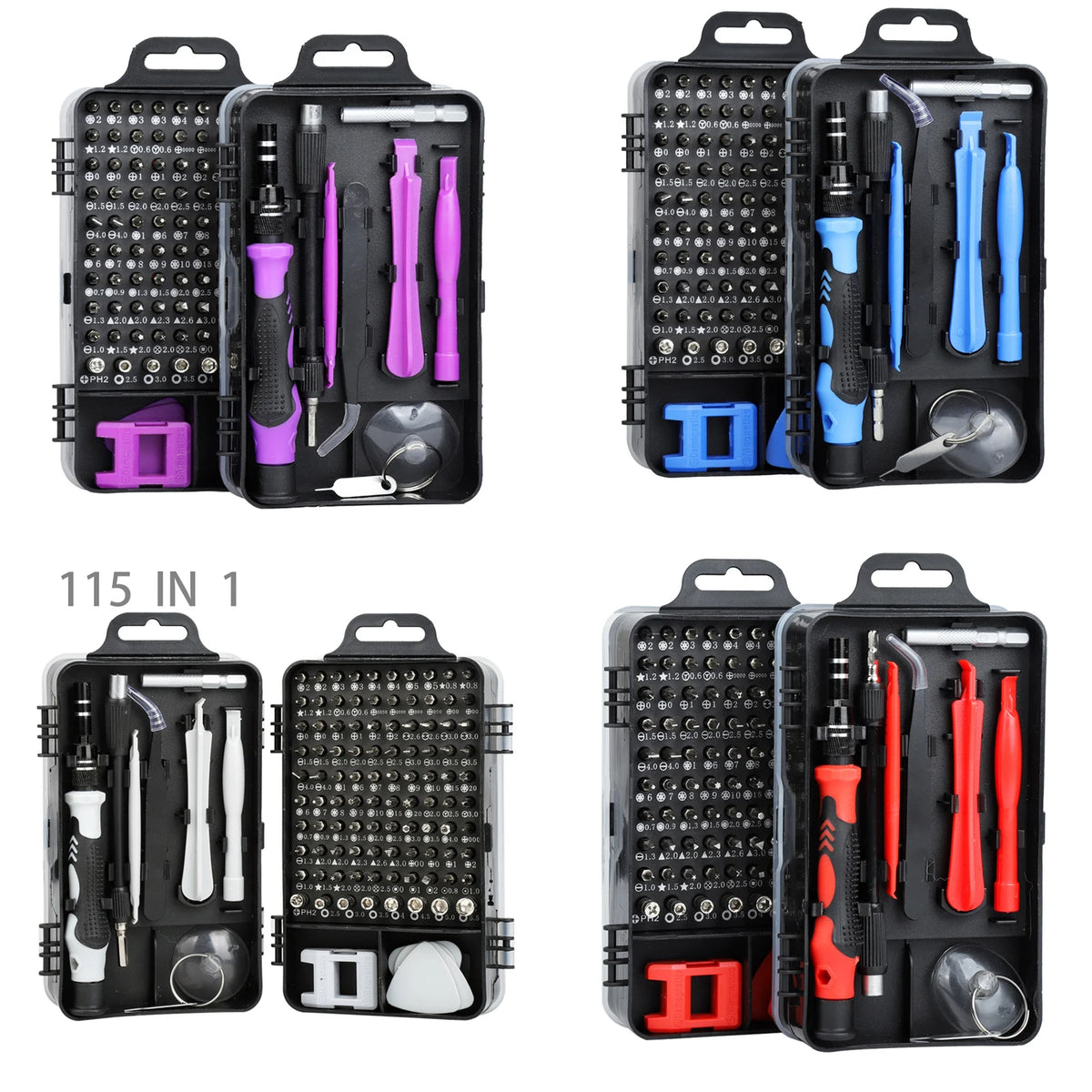 115Pcs Precision Screwdriver Set Electronic Repair Tool Kit 