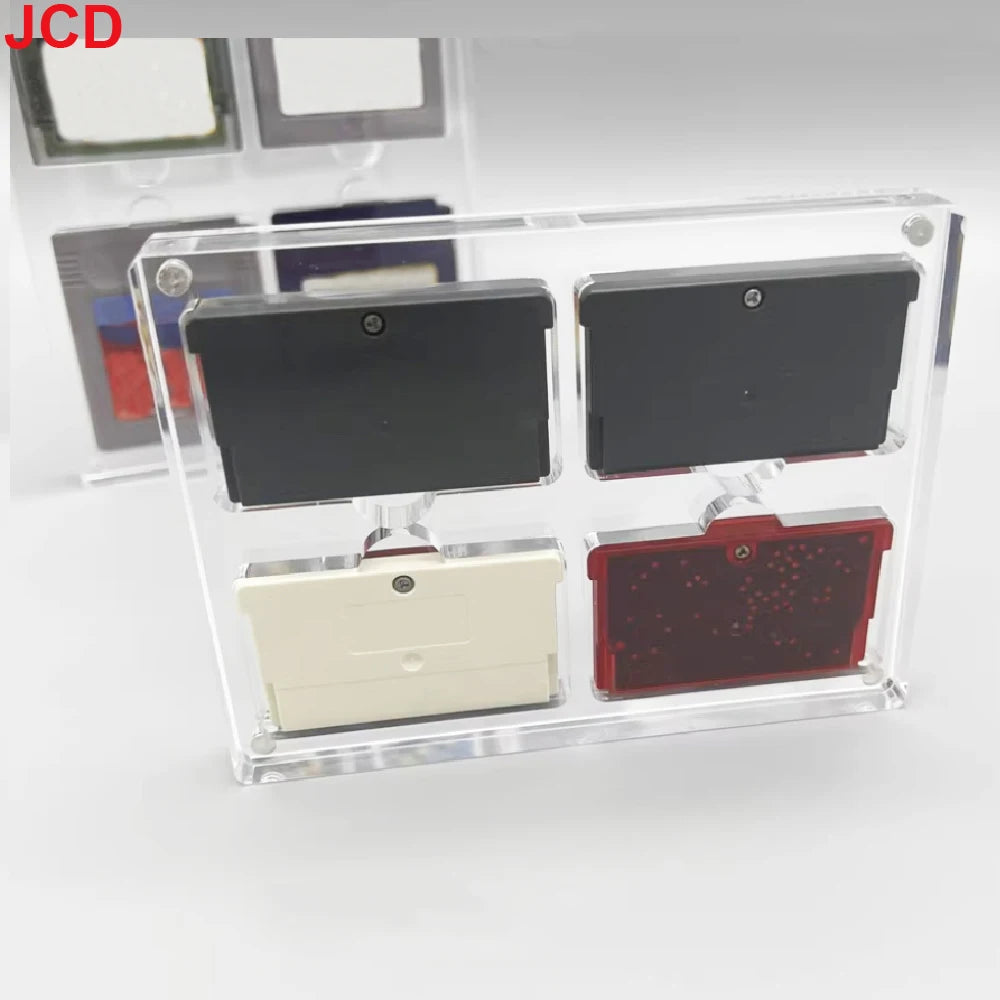 JCD 1pcs For GBA Game Card Box Magnetic Cover High Transpare