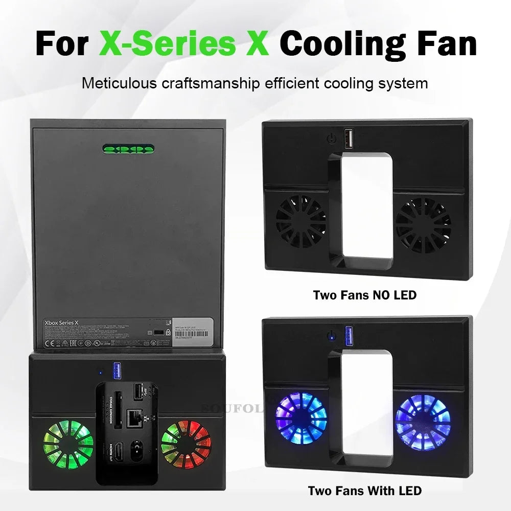 RGB Cooling Fan For Xbox Series X Console Game Host Cooling 