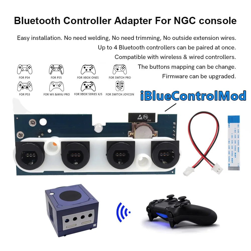 For NGC Console IBlueControlMod Wireless Bluetooth Controlle