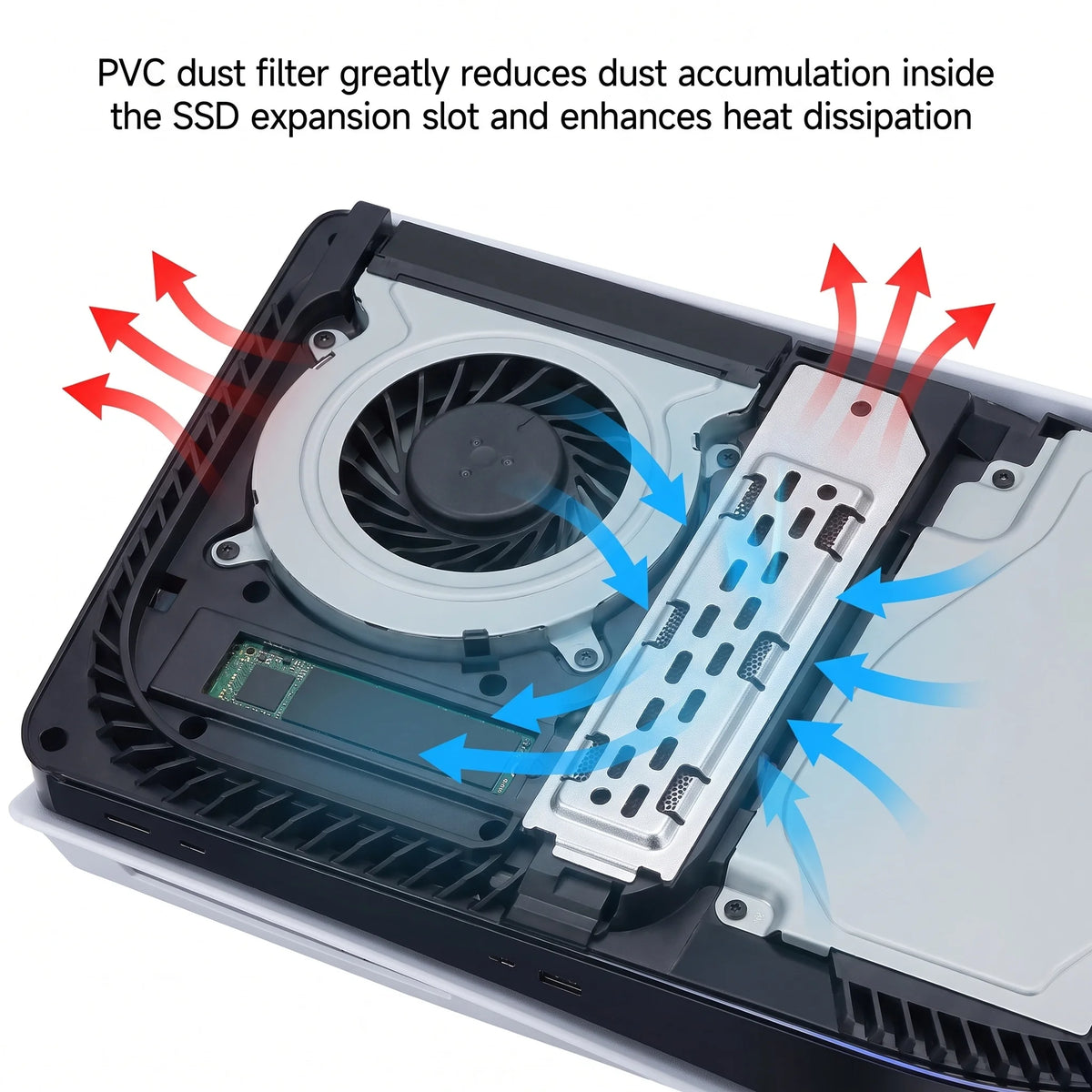 SSD Heatsink Dust Cover For PS5 Slim/Pro Console M.2 SSD Ext