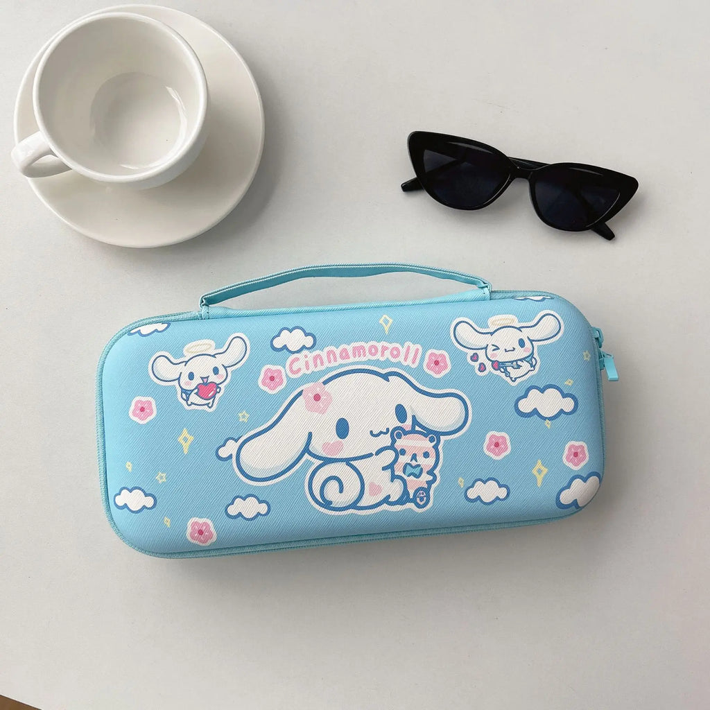 Cartoon Leather Switch2 Storage Bag Nintendo NS2 Game Console Hand-held Lanyard Bag Switch2 Storage Box