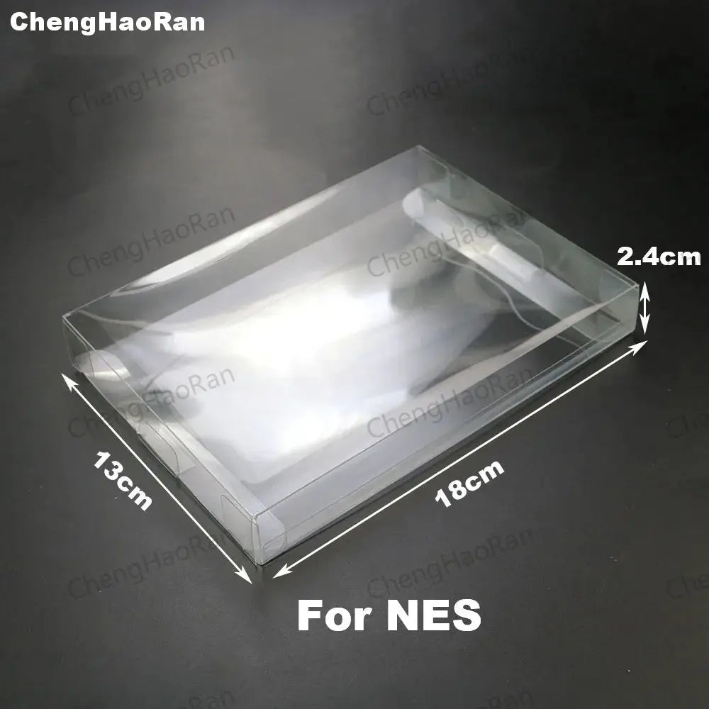 1piece Clear Transparent Game Cartridge Box Case Games Plastic PET Protector for N64 NES SNES for PS5 PS4 PS3 GB GBA GBC Switch