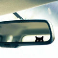 Cat Peep Sticker Car Sticker Black Cat Peep Sticker Blank Bu