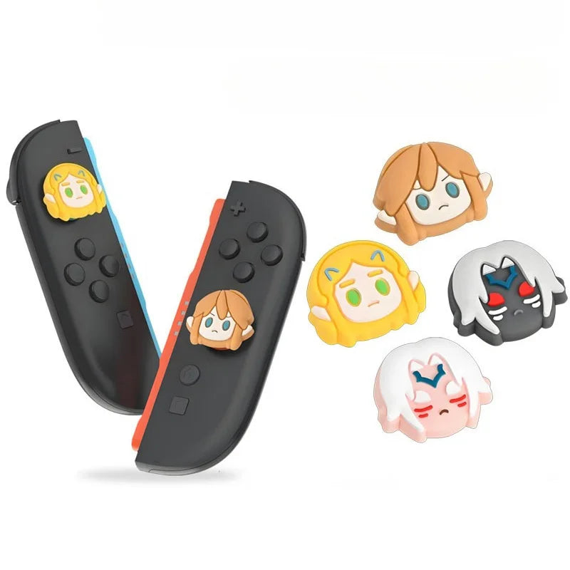2/4pcs Legend of Zelda Link Silicone Replacement Thumb Stick