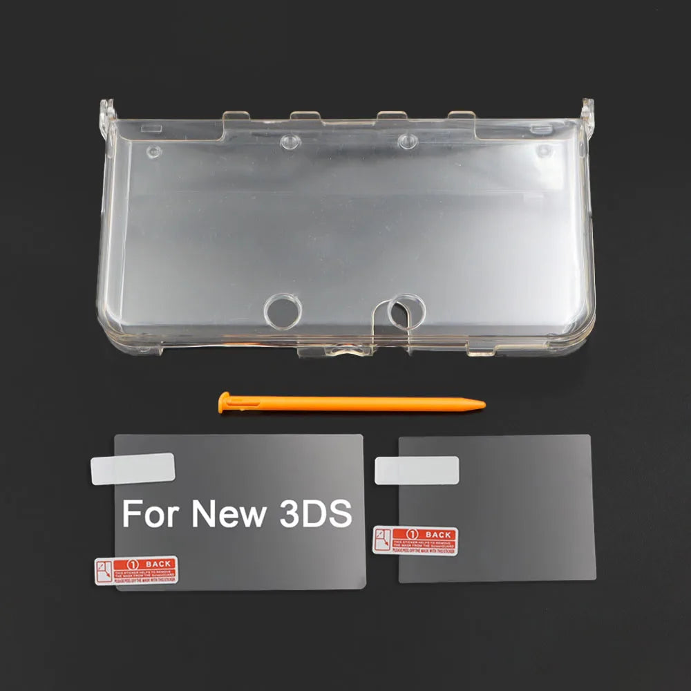 Clear Split Protective Shell Case for New 3DS Transparent Ha