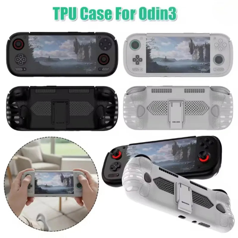 For AYN Odin 3 TPU Case Anti-Slip Ergonomic Grip Gaming Cons