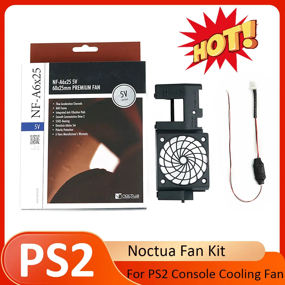 Noctua Fan Kit For Playstation2 Fat Console 5V Silent Upgrad