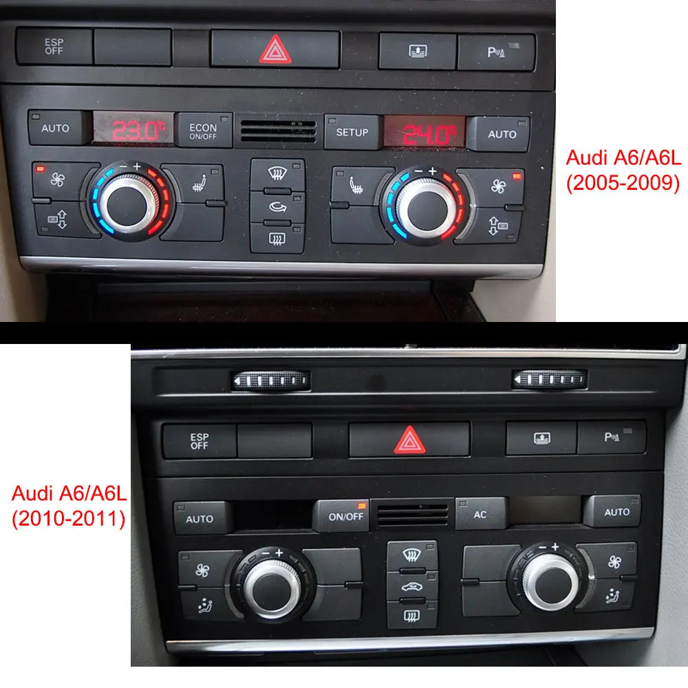 For Audi A6 C6 Button Sticker Interior Replacement Parts But