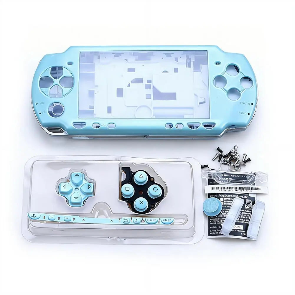 For PSP2000 Game Console Shell Case Full Housing Cover Replacement with Button Kit Accessories