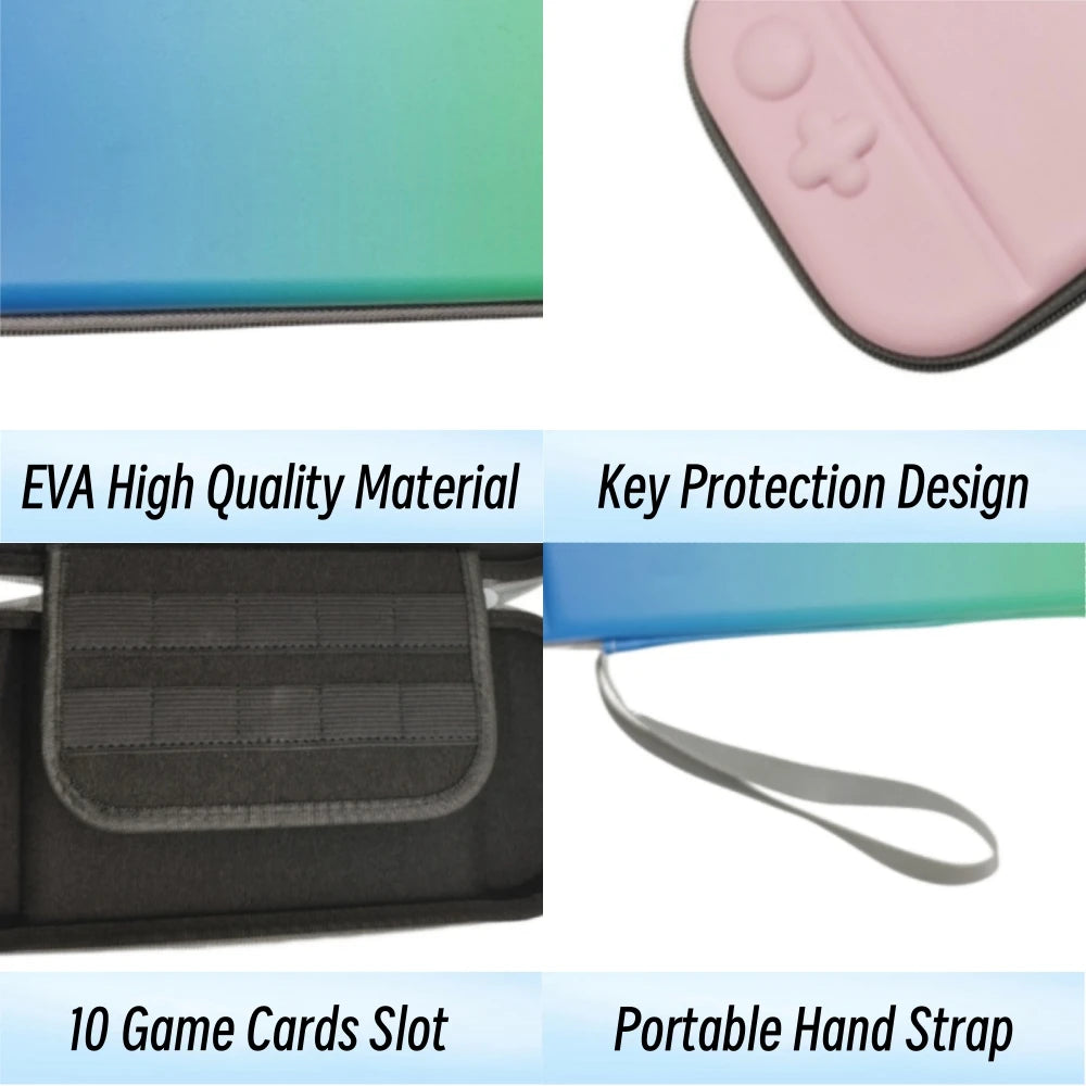 New Gradient Color Slim Travel Carrying Case for Switch 2 Ga