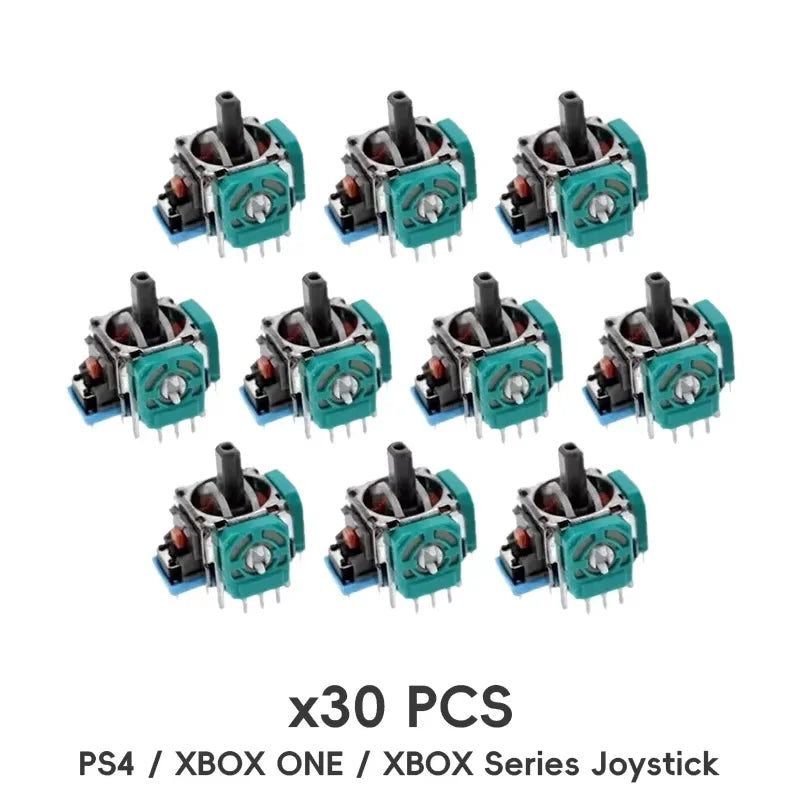 DATA FROG 10/20/30pcs Replacement 3D Analog Joystick For PS5/PS4/SwitchPro/Xbox One Controller ThumbStick Repair Parts Accessory
