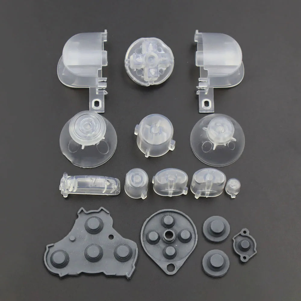 1Set Button For GameCube NGC Gamepad Power ON OFF Key A B X Y L R D Pads Mod Kit Silicone Pads Rubber Conductive Button