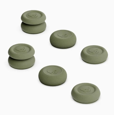 Skull & Co. Convex Thumb Grip Set for PS4 PS5 Nintendo Switch Pro Controller - Joystick Cap Thumbstick Cover Enhancer