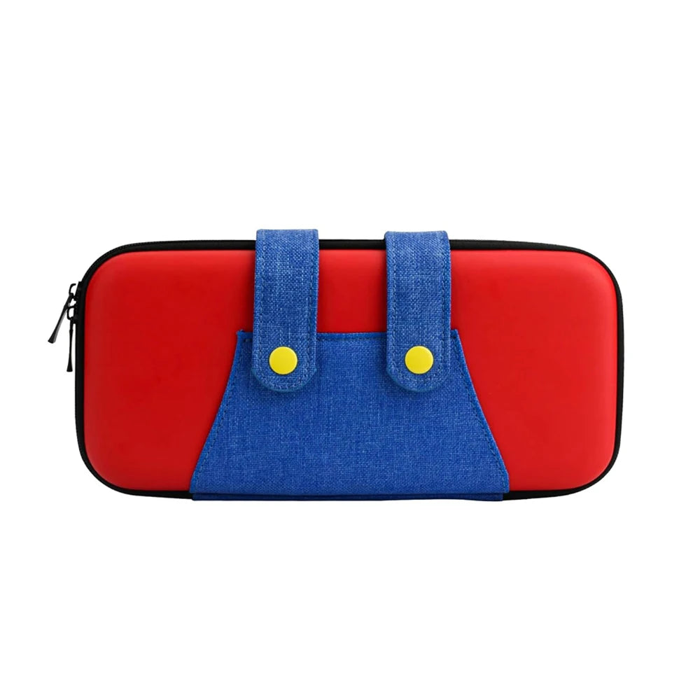 Switch Travel Case Compatible with Nintendo Switch/OLED Cute Portable Switch Carrying Case 10 Game Holders for Mario Cover