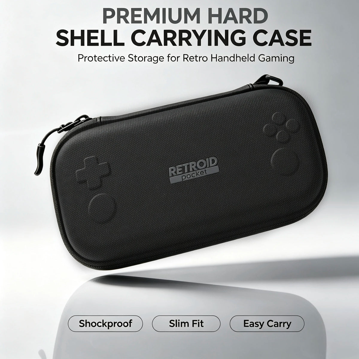 Hard EVA Carrying Case & Tempered Glass Screen Protector for