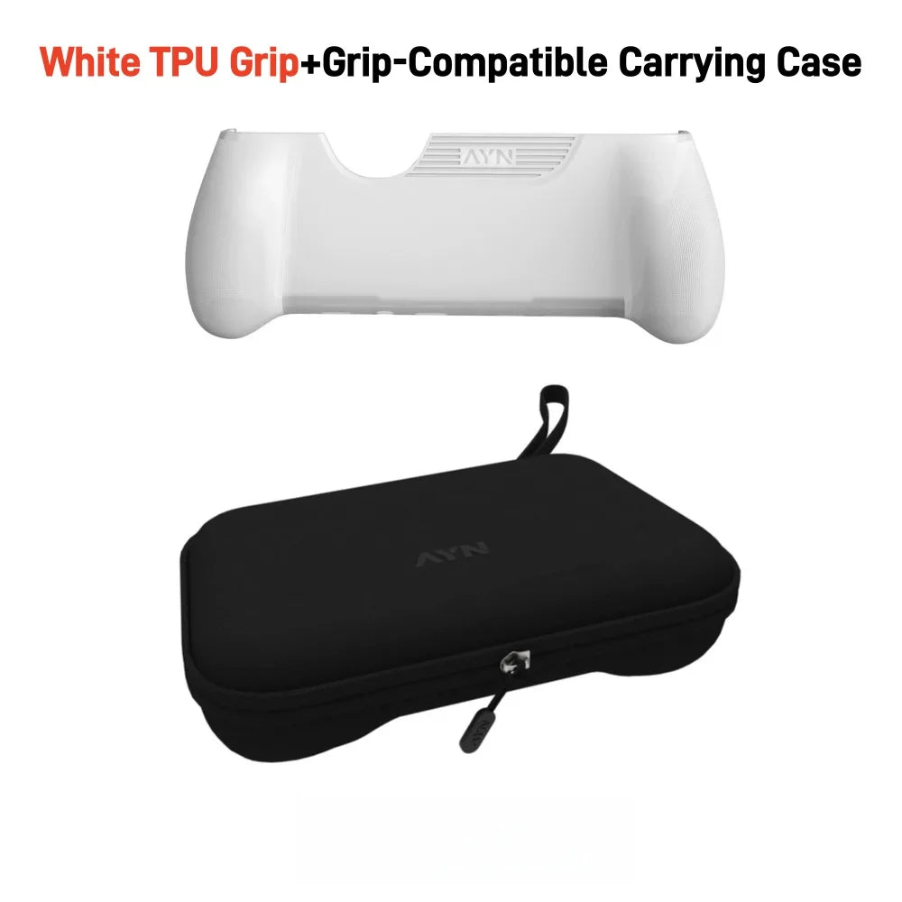 Full Accessory Kit for AYN THOR Handheld TPU Grip Tempered Glass Case Storage Bag & Lanyard
