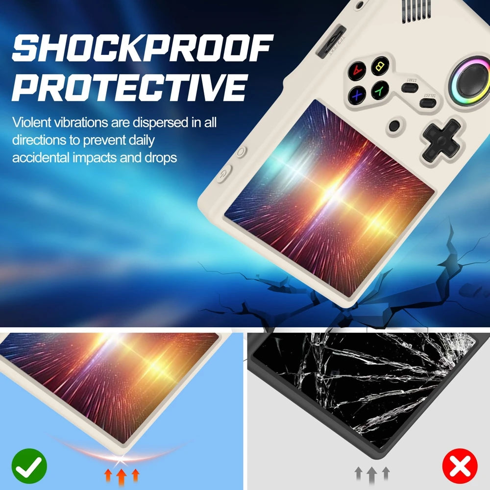 For ANBERNIC RG40XXV Handheld Game Console Soft Silicone Pro