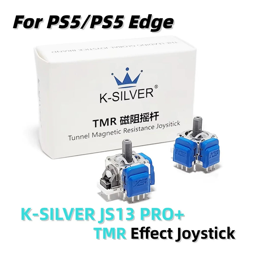 K-SILVER JS13 PRO+ TMR Joystick Hall Effect for PS5 Edge DualSense PS4 Xbox Controller Drift Fix Repair Thumbstick Anti-Drift