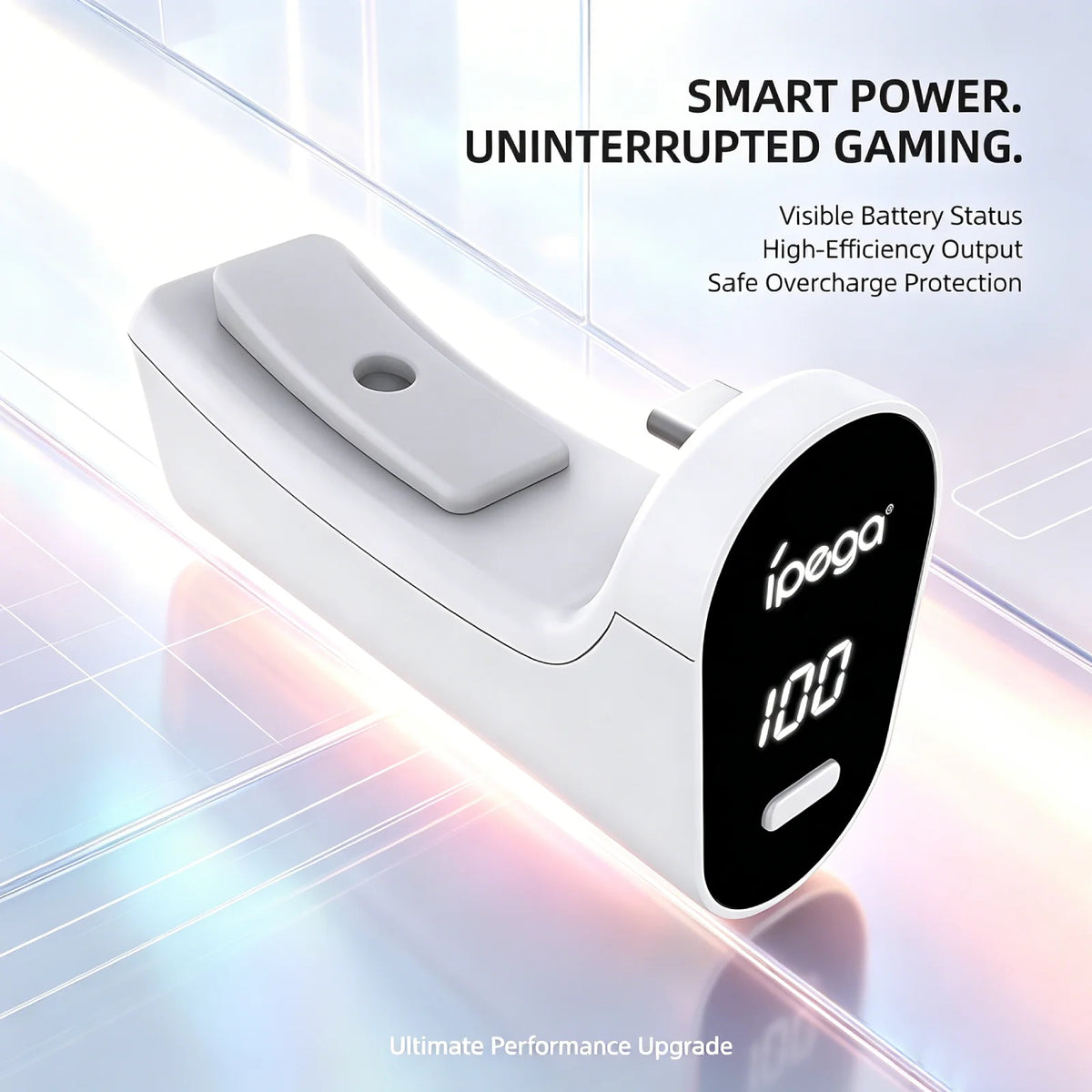 For PS5 Controller 2000mAh Type C Battery LED Display Play a