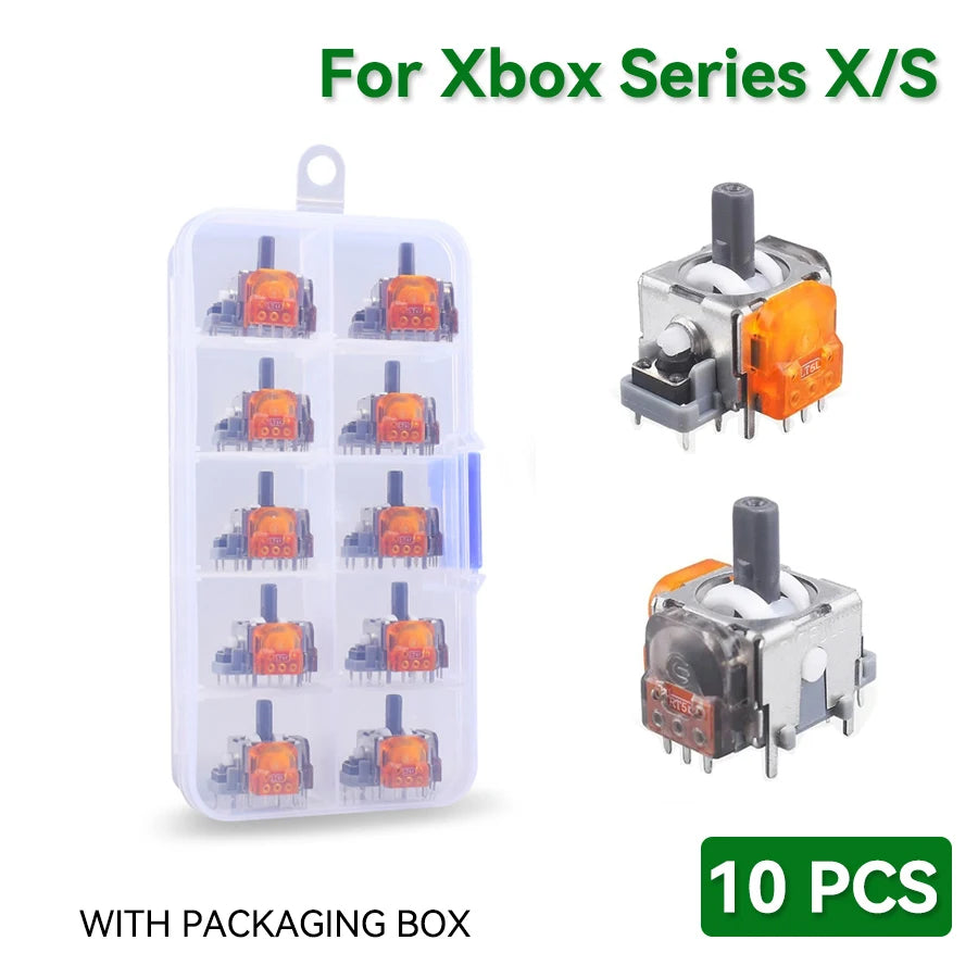 10Pcs TMR Effect Joystick Replacement for PS5/PS4 Controller for Xbox Series X/S 3D Analog Stick Sensor Module Repair Accessorie