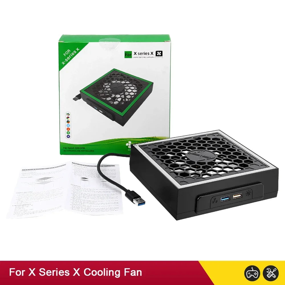 For XSX Top Cooling Fan For Xbox Series X Console with Color