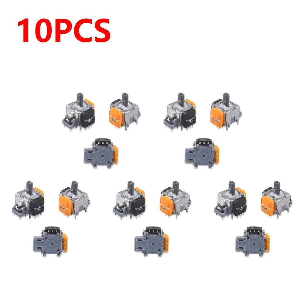 10/2PC Replacement Hall Effect Joystick 3D Analog Sensor Thumb Stick Rocker Module for PS5/PS4 Controller Repair Parts Accessory
