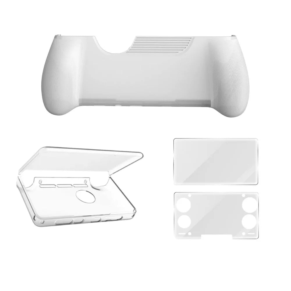 For AYN THOR Transparent Protective Soft TPU Case New Dual Screen Flip Up Handheld Shell Game Console Anti-Fall Case Shell Grip