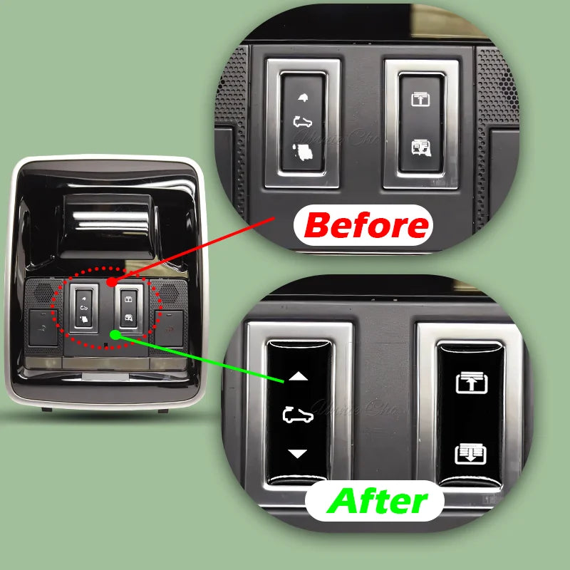 Sunroof Button Repair Sticker Kit For Range Rover Sport Vela