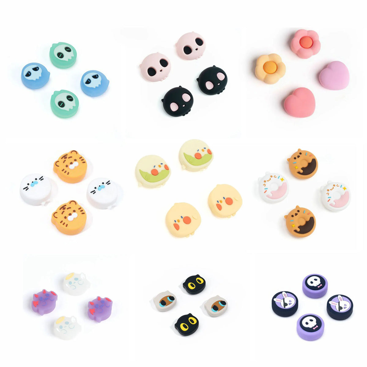 New Cute Animals Silicone Soft Thumb Stick Grip Cap Protecti