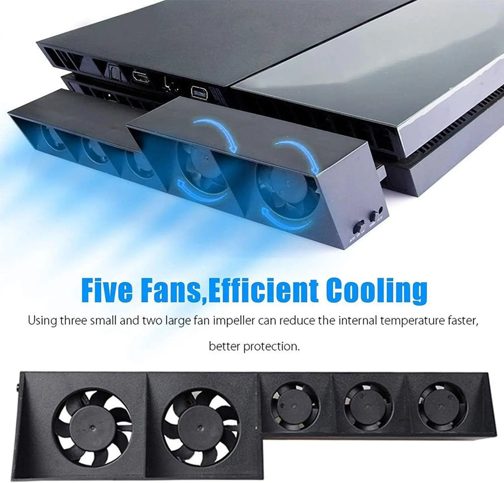Cooling Fan Fit for Sony PS4 USB External Turbo Temperature 