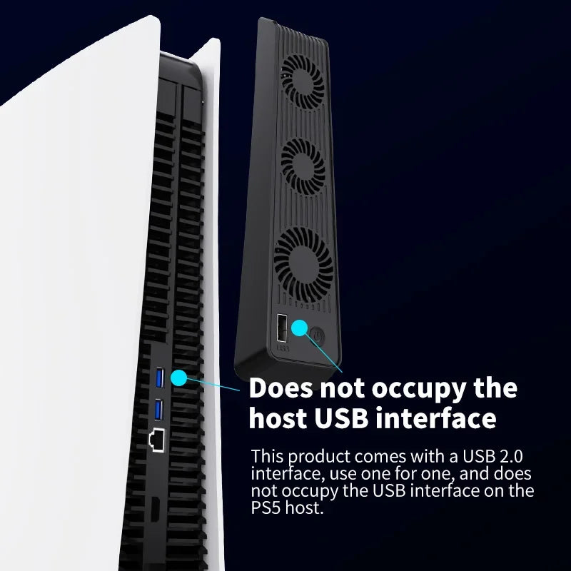 For PS5 Gaming Console Universal Cooling Fan PS5 Console Coo
