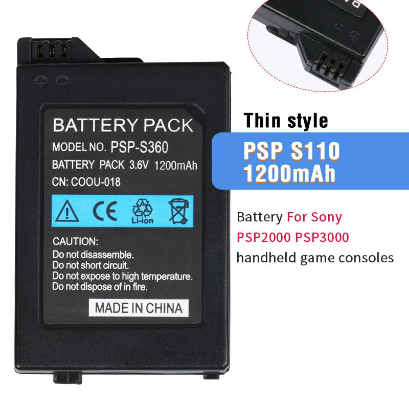 Psp S110 Battery for Sony PSP 3000 2000 2004 2006 3001 3004 