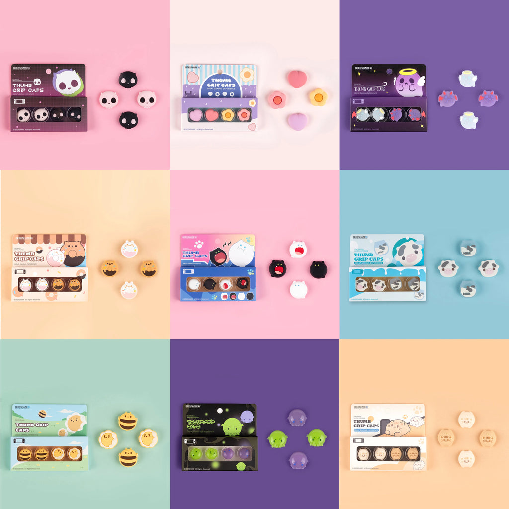 Super Cute Silicone Soft Joycon Thumb Stick Grip Cap Joystic