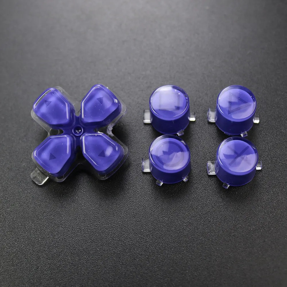 1Set For PS5 V1 V2 V3 Controller Gamepad Crystal Button A B X Y D Pad Cross Direction Function Key Replacement