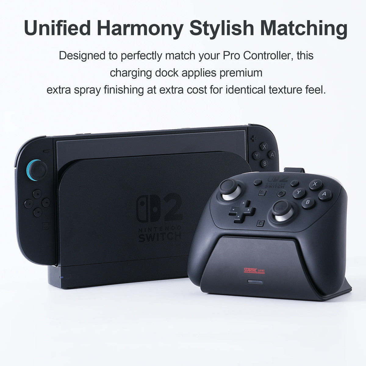 Charging Dock for Nintendo Switch 2 Pro Controller LED Indic
