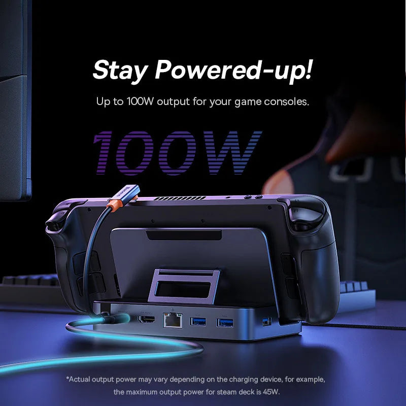 Baseus USB C Docking Station for Steam Deck Nintend Switch 6