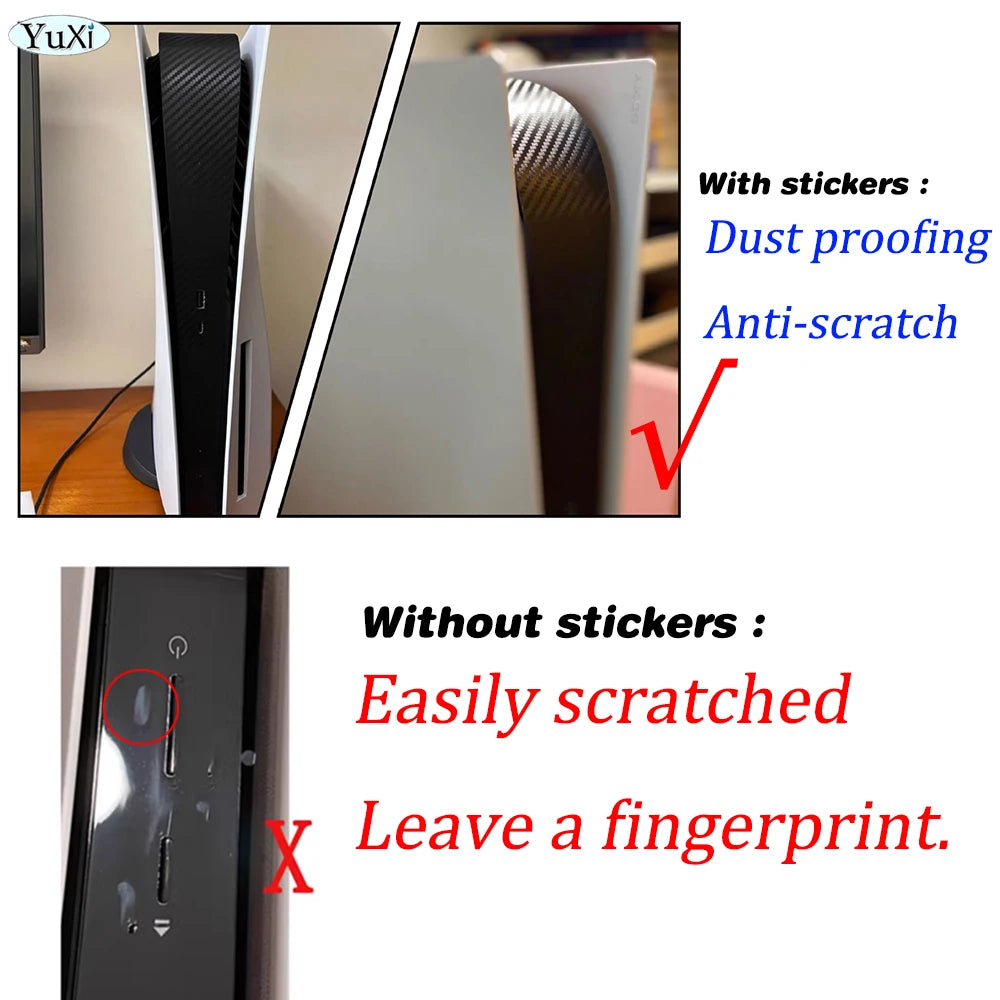 Stickers Middle Side Skin Sticker For PS5 Console Protection