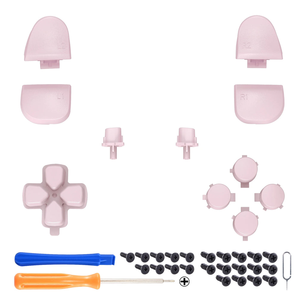 eXtremeRate Replacement D-pad R1 L1 R2 L2 Triggers Face Buttons Full Set Buttons For ps5 Controller BDM-030/040/050/060