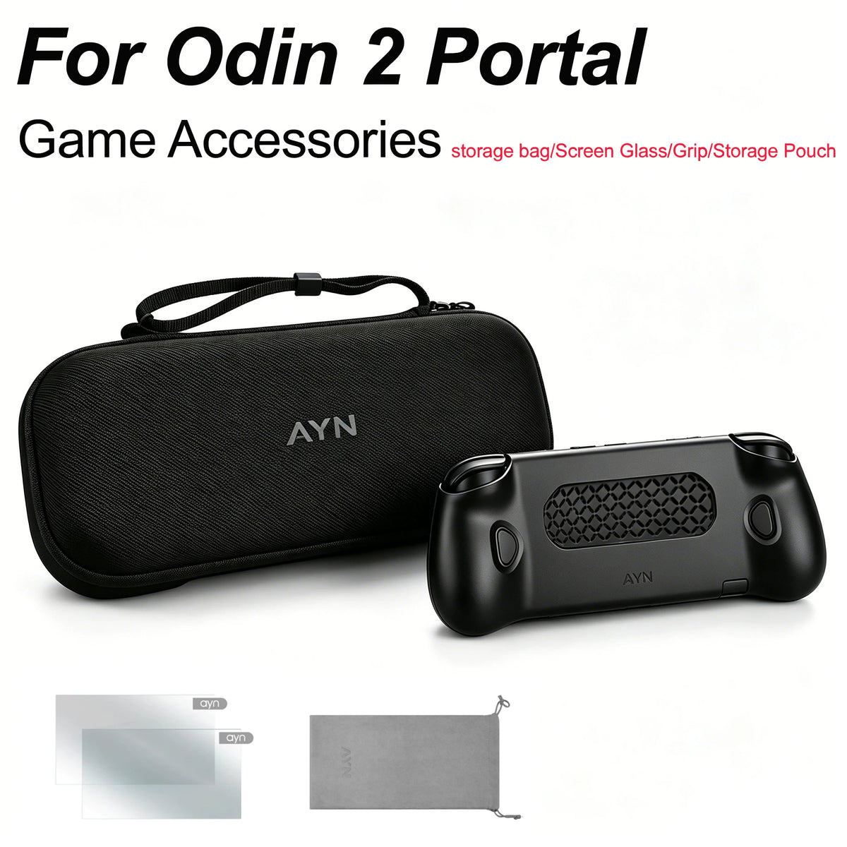 Odin 2 Portal Bag Handheld Game Console Protect Black Bag Wa