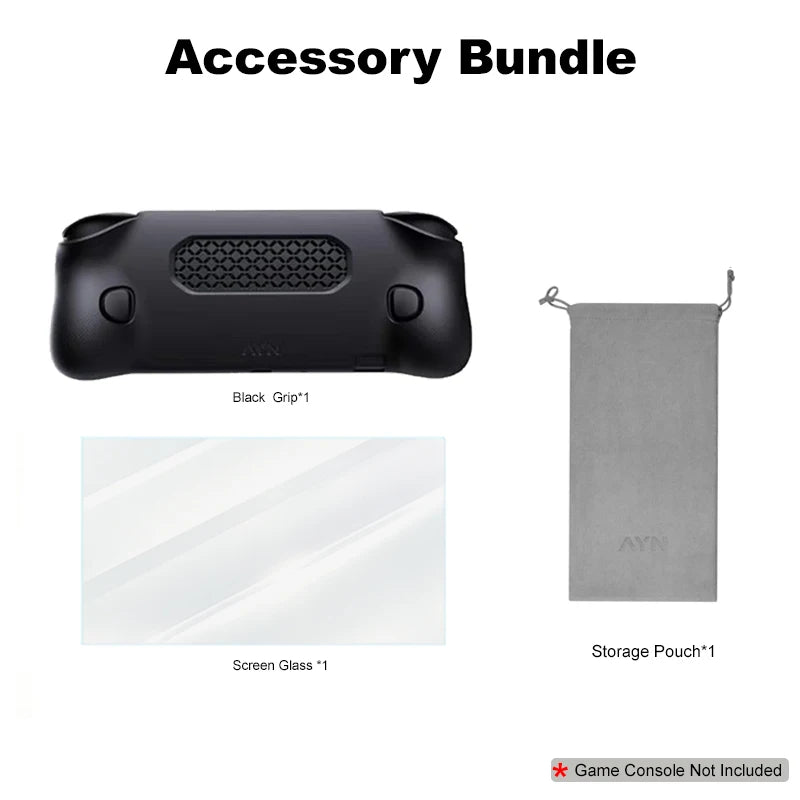 Odin 2 Portal Bag Handheld Game Console Protect Black Bag Waterproof Portable Grip Screen Film Black Case of AYN Odin 2 Portal