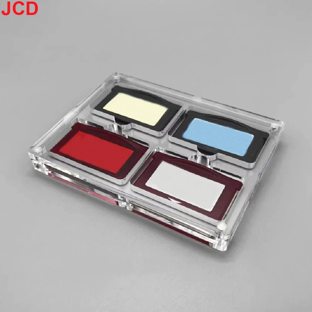 JCD 1pcs For GBA Game Card Box Magnetic Cover High Transpare