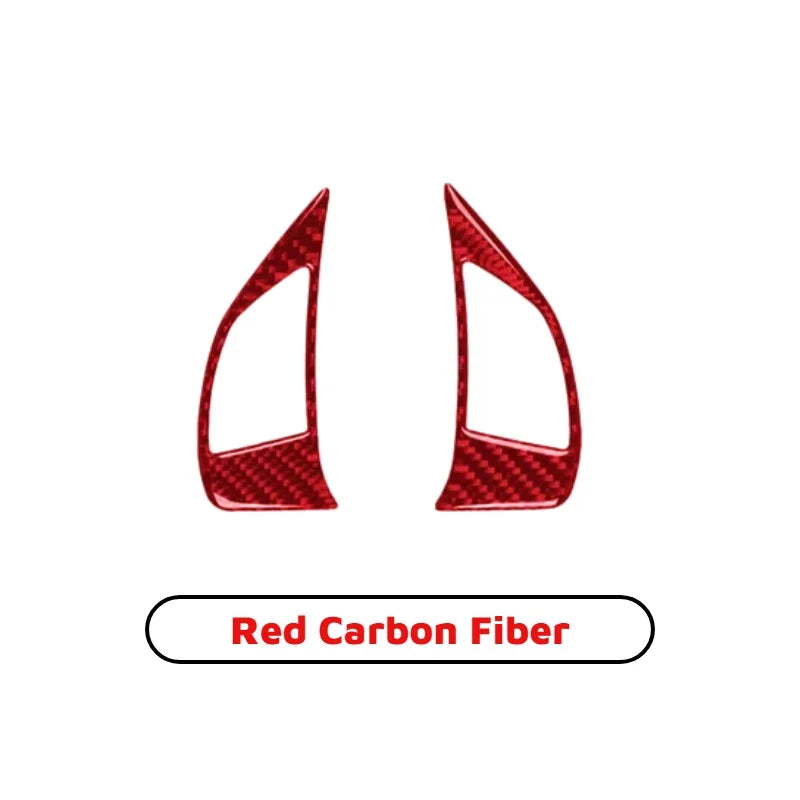 Carbon Fiber Steering Wheel Button Trim Cover Stickers For Fiat 500 500C 500e Bravo Punto Evo Linea Doblò Grande Punto Interior