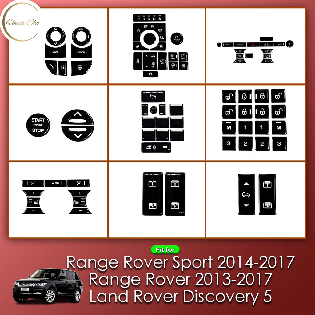 For Range Rover Sport Button Covers Vogue Interior Stickers 
