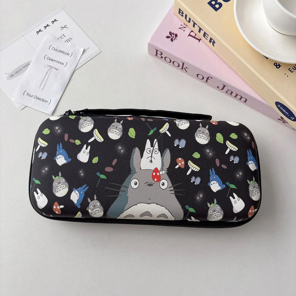 For Nintendo Switch 2 Case PU Handbag with Zipper Handle Ant